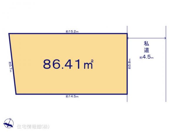 土地 千葉県鎌ケ谷市東道野辺３丁目15 東武野田線鎌ヶ谷駅 1,180万円