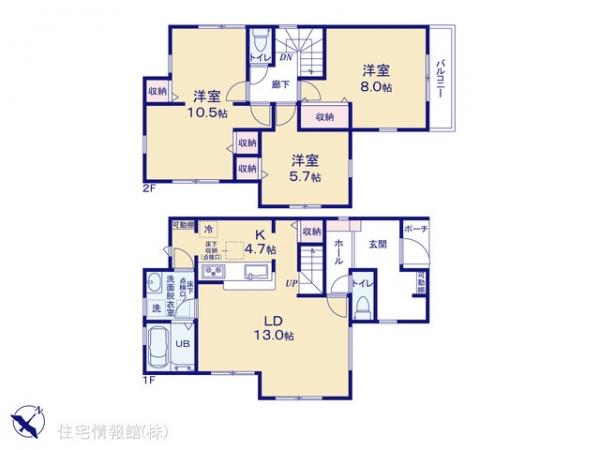 新築戸建 東京都町田市図師町2416-5 小田急多摩線唐木田駅 3,380万円