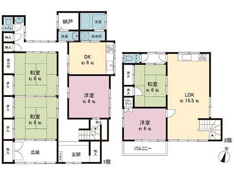 中古戸建 小田原市小八幡２丁目 JR東海道本線(東京〜熱海)国府津駅 2,500万円