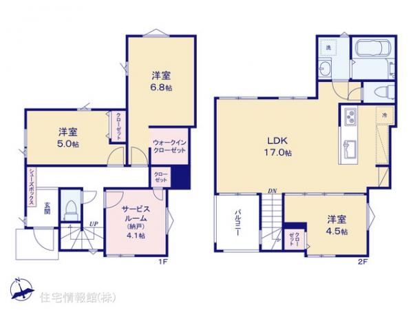 新築戸建 千葉県習志野市藤崎６丁目4 京成本線京成大久保駅 4,480万円