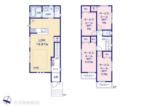 新築戸建 埼玉県さいたま市南区文蔵５丁目484-1 JR京浜東北線南浦和駅 6,398万円