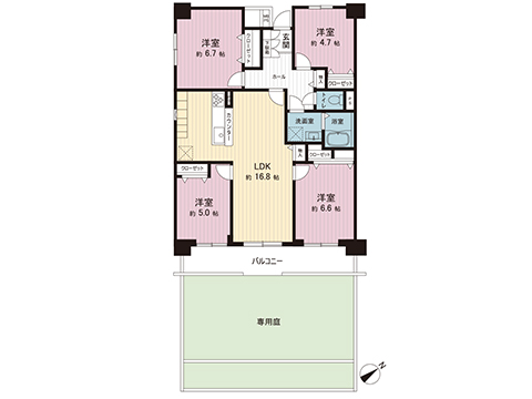 中古マンション 入間郡三芳町みよし台 東武東上線みずほ台駅 2,480万円