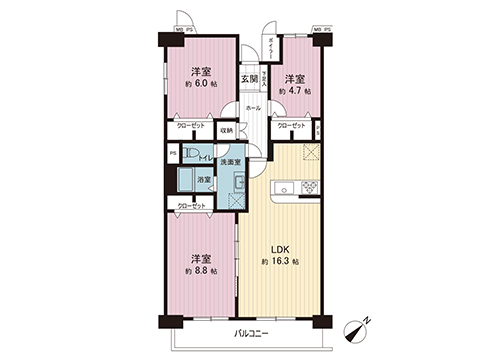 中古マンション 入間郡三芳町みよし台 東武東上線みずほ台駅 2,190万円