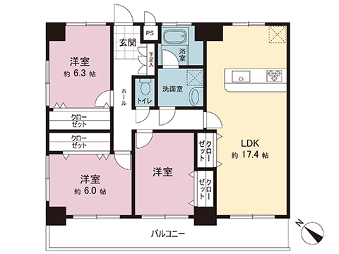 中古マンション 相模原市南区相模大野６丁目 小田急線相模大野駅 4,380万円