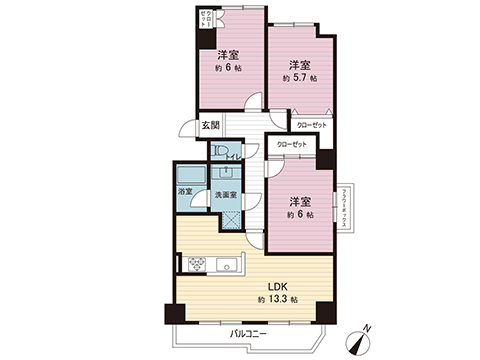 中古マンション 海老名市上今泉６丁目 相鉄本線かしわ台駅 2,397万円