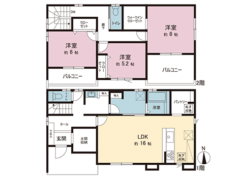 新築戸建 宇都宮市鶴田町 JR日光線鶴田駅 3,480万円