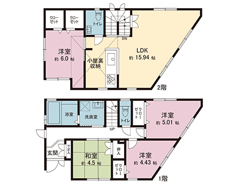 中古戸建 藤沢市花の木 小田急江ノ島線藤沢本町駅 4,280万円