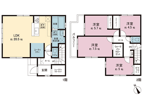 新築戸建 東京都青梅市河辺町６丁目 JR青梅線河辺駅 3,999万円