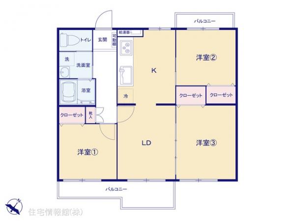 中古マンション 神奈川県川崎市麻生区虹ケ丘３丁目1-15 東急田園都市線あざみ野駅 1,899万円
