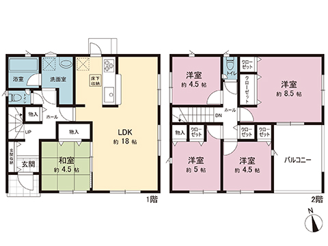 新築戸建 横浜市金沢区釜利谷西６丁目 京急本線金沢文庫駅 6,180万円