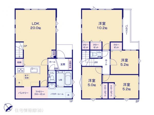 新築戸建 千葉県八千代市八千代台北１６丁目1864-7 京成本線京成大和田駅 3,899万円