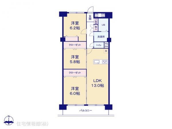 中古マンション 千葉県松戸市新松戸７丁目222 JR武蔵野線南流山駅 2,498万円
