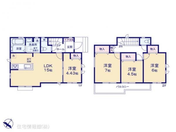新築戸建 東京都東村山市恩多町３丁目16-5 西武新宿線久米川駅 4,690万円