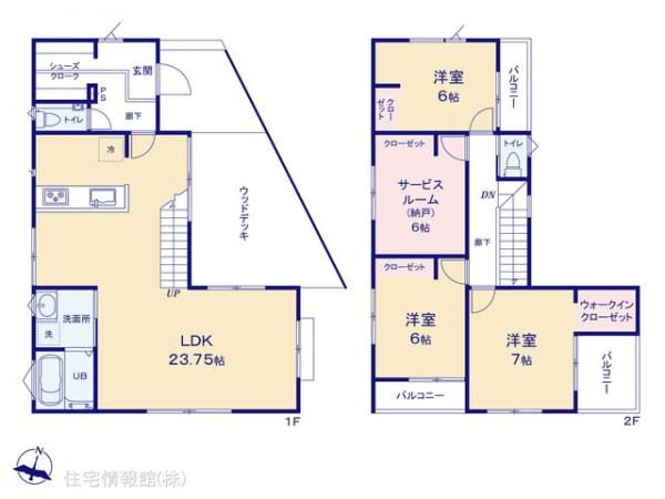 新築戸建 東京都東村山市萩山町２丁目21-22 西武多摩湖線萩山駅 5,990万円