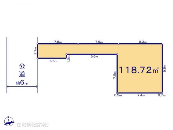 土地 千葉県松戸市新松戸６丁目304 千代田常磐線新松戸駅 3,390万円