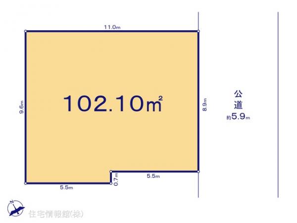 土地 東京都府中市四谷３丁目48-32 京王線中河原駅 3,280万円