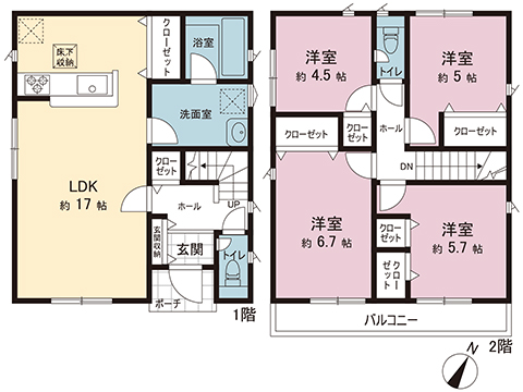 新築戸建 愛甲郡愛川町中津 小田急線本厚木駅 2,280万円