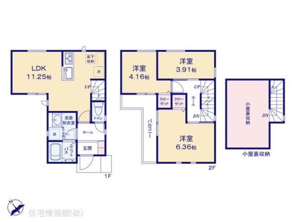 新築戸建 千葉県松戸市久保平賀202-3 千代田常磐線北小金駅 3,099万円