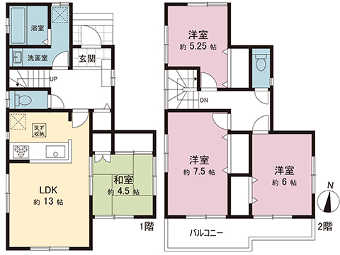 中古戸建 大和市上和田 小田急江ノ島線桜ヶ丘駅 3,399万円