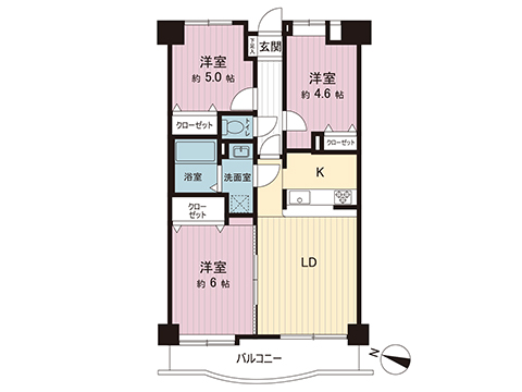 中古マンション 大和市下鶴間 小田急江ノ島線鶴間駅 2,780万円