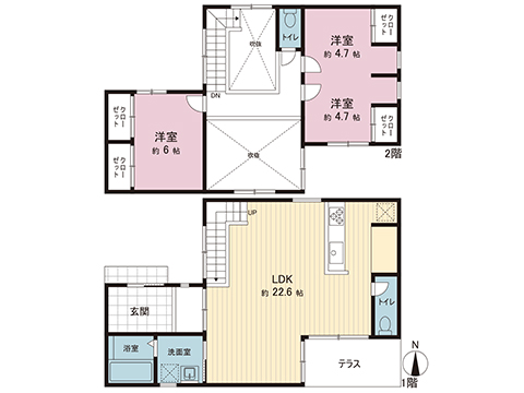 中古戸建 大和市南林間２丁目 小田急江ノ島線南林間駅 6,980万円