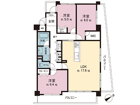 中古マンション 横浜市青葉区田奈町 東急田園都市線田奈駅 4,590万円