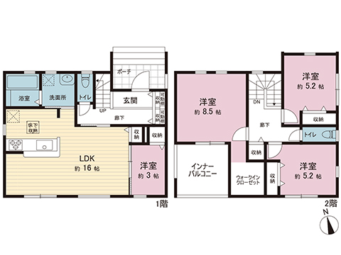 新築戸建 羽生市南羽生３丁目 東武伊勢崎線南羽生駅 2,490万円
