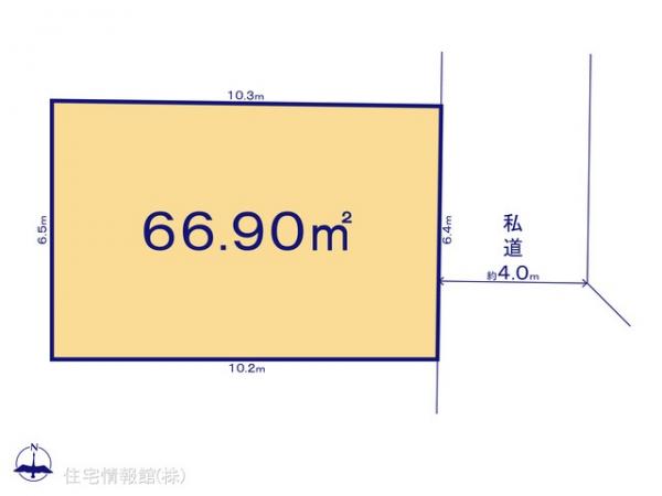 土地 東京都足立区鹿浜３丁目8-5 日暮里・舎人ライナー西新井大師西駅 3,490万円