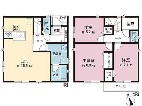 新築戸建 宇都宮市大塚町 JR日光線鶴田駅 2,690万円