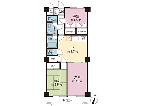 中古マンション 小田原市中町１丁目 JR東海道本線(東京〜熱海)小田原駅 1,380万円