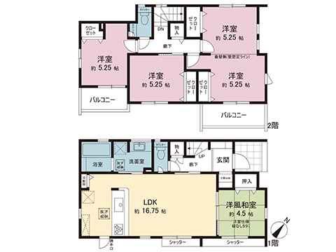 新築戸建 久喜市青毛３丁目 東武日光線幸手駅 3,490万円