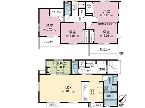 新築戸建 久喜市青毛３丁目 東武日光線幸手駅 3,090万円
