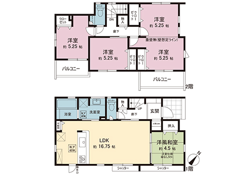 新築戸建 久喜市青毛３丁目 東武日光線幸手駅 3,390万円