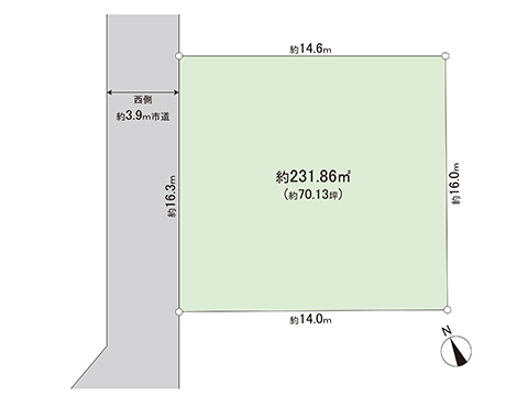 土地 加須市馬内 東武伊勢崎線南羽生駅 580万円