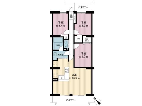 中古マンション 茅ヶ崎市今宿 JR東海道本線(東京〜熱海)茅ヶ崎駅 2,480万円