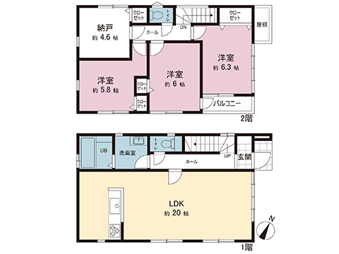 中古戸建 相模原市南区東林間６丁目 小田急江ノ島線東林間駅 5,580万円