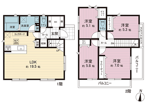 新築戸建 町田市玉川学園３丁目 小田急線玉川学園前駅 5,090万円