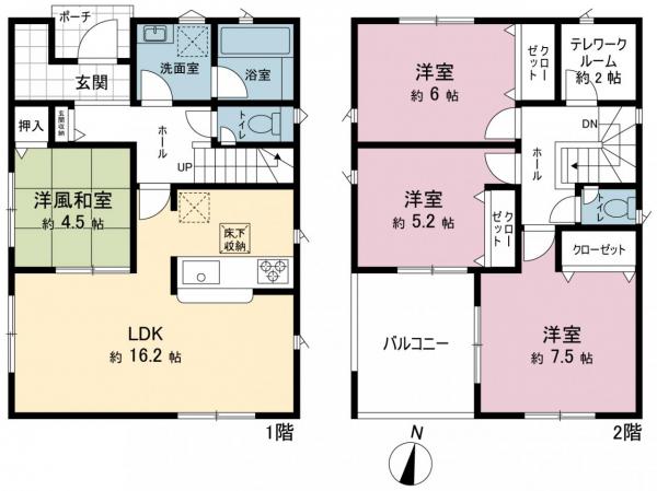 千葉市中央区蘇我３丁目 戸建 間取り図