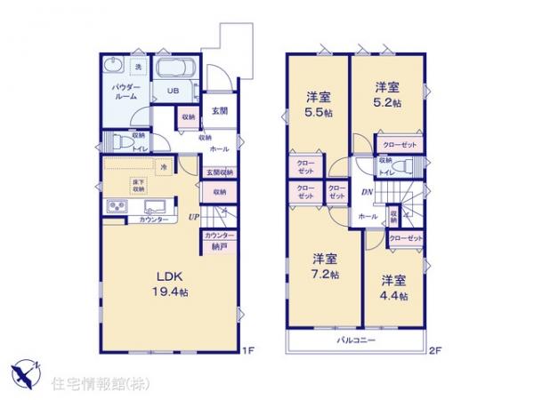 新築戸建 千葉県鎌ケ谷市東初富５丁目745-804 京成松戸線鎌ケ谷大仏駅 3,899万円