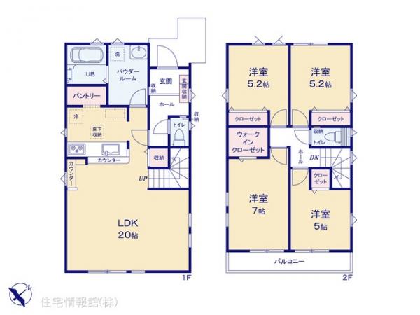 新築戸建 千葉県鎌ケ谷市東初富５丁目745-804 京成松戸線鎌ケ谷大仏駅 3,799万円