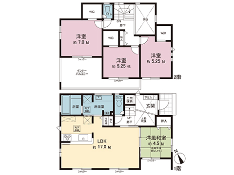 新築戸建 大和市上和田 小田急江ノ島線桜ヶ丘駅 5,180万円