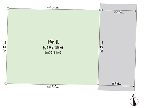 土地 宇都宮市さつき３丁目 JR東北本線 (宇都宮線）雀宮駅 1,990万円