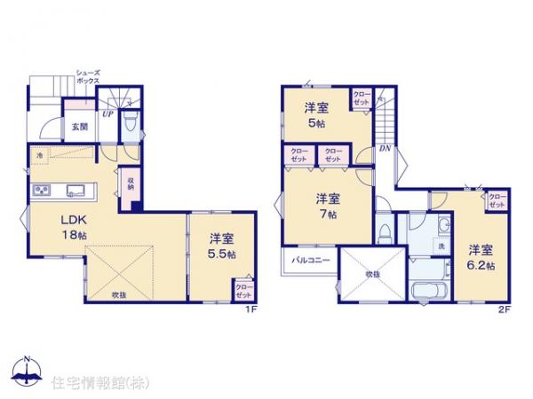 新築戸建 千葉県市川市北方３丁目15-10 京成本線京成中山駅 5,380万円
