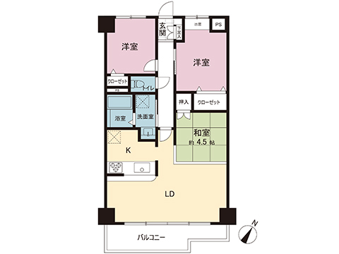 中古マンション 大和市中央林間西６丁目 小田急江ノ島線中央林間駅 2,780万円