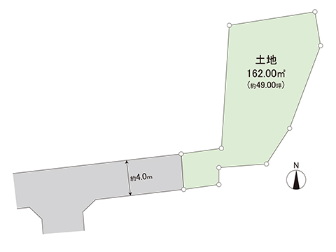 土地 宇都宮市中岡本町 JR東北本線 (宇都宮線）岡本駅 430万円
