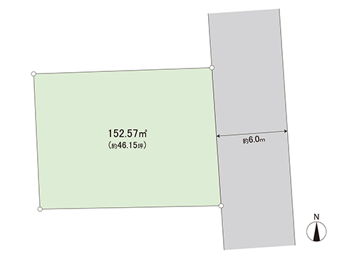 土地 宇都宮市松風台 JR東北本線（宇都宮線）氏家駅 200万円