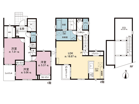 新築戸建 千葉市若葉区桜木北３丁目 JR総武本線都賀駅 4,680万円