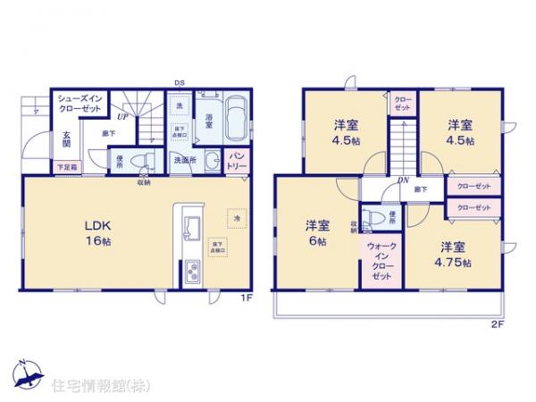 新築戸建 東京都小平市上水新町２丁目14-6 西武国分寺線鷹の台駅 4,799万円