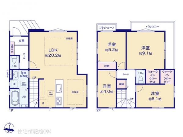 新築戸建 神奈川県川崎市多摩区生田６丁目2113-6 小田急線生田駅 7,049万円