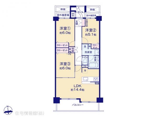 中古マンション 神奈川県横浜市鶴見区江ケ崎町8-17 JR南武線矢向駅 3,890万円